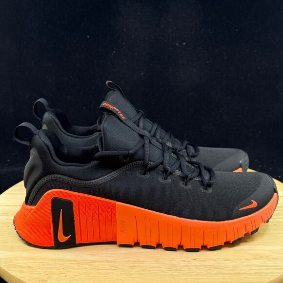 Nike Free Metcon 6 Black Orange Hyper Crimson FJ7127-004 Men's Size 10.5 - Picture 6 of 9
